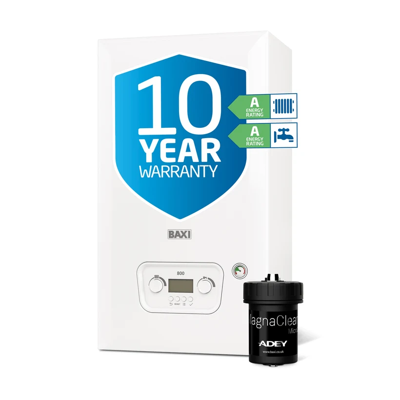 A new A-rated combi boiler with a 10-year warranty, fully fitted in Leeds